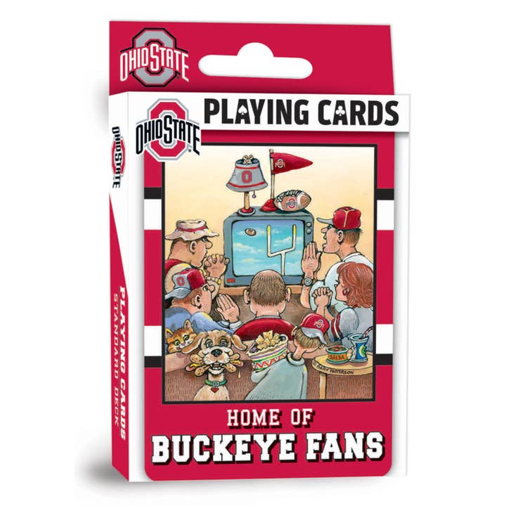 Ohio State Buckeyes Fan Deck Playing Cards - 54 Card Deck for wholesale by Masterpieces Puzzles