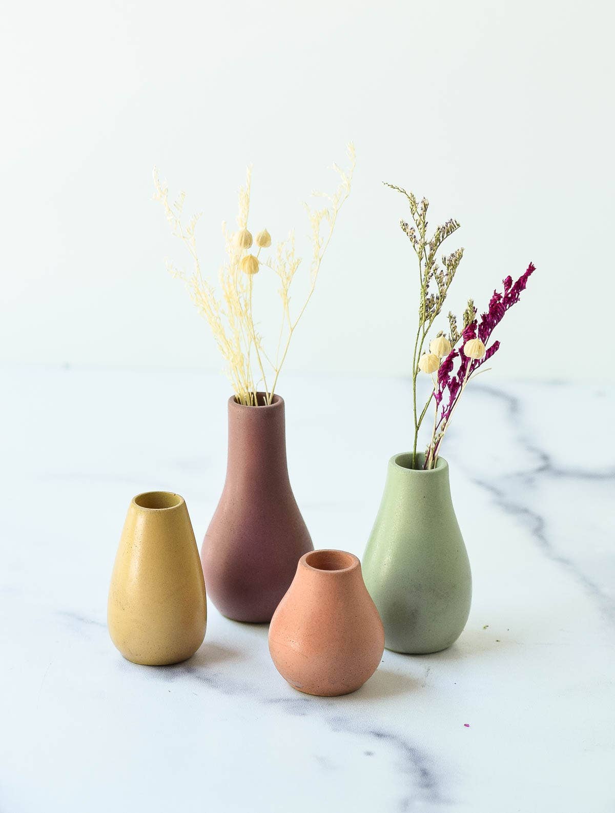 Cedar & Stone Garden – wholesale Vase – Set of 4 Miniature Bud Vases2