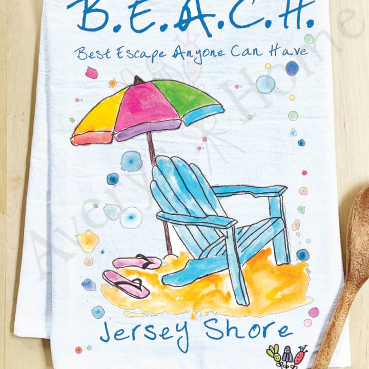 Avery's Home - Wholesale Tea Towel - Beach Vacation Souvenir Customizable Tea Towel5