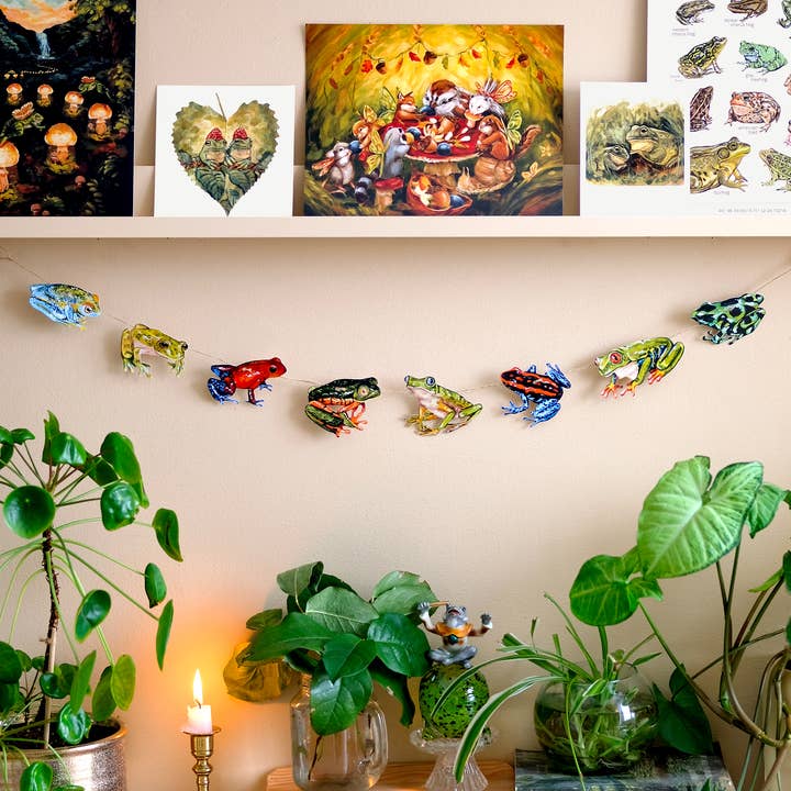 Doro Marcello - Wholesale Bunting/Garland - Frog Garland | DIY Paper Garland Kit | Birthday Decor3