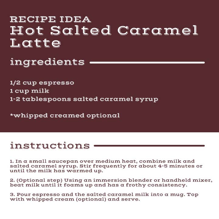 Matteo's - Wholesale Iced Coffee/Cold Brew - Matteo's Sugar Free Coffee Syrup, Salted Caramel, 0 Calories, 0 Sugar, Keto Friendly5
