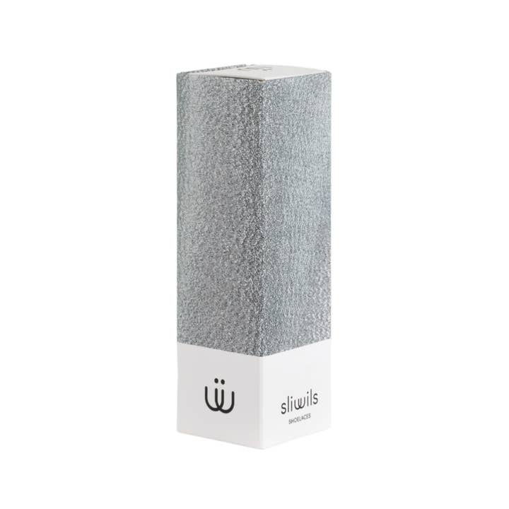 Oli Olsen – wholesale Shoe accessories – Sliwils Fashion ShoelaceManhattan - Metallic Silver1