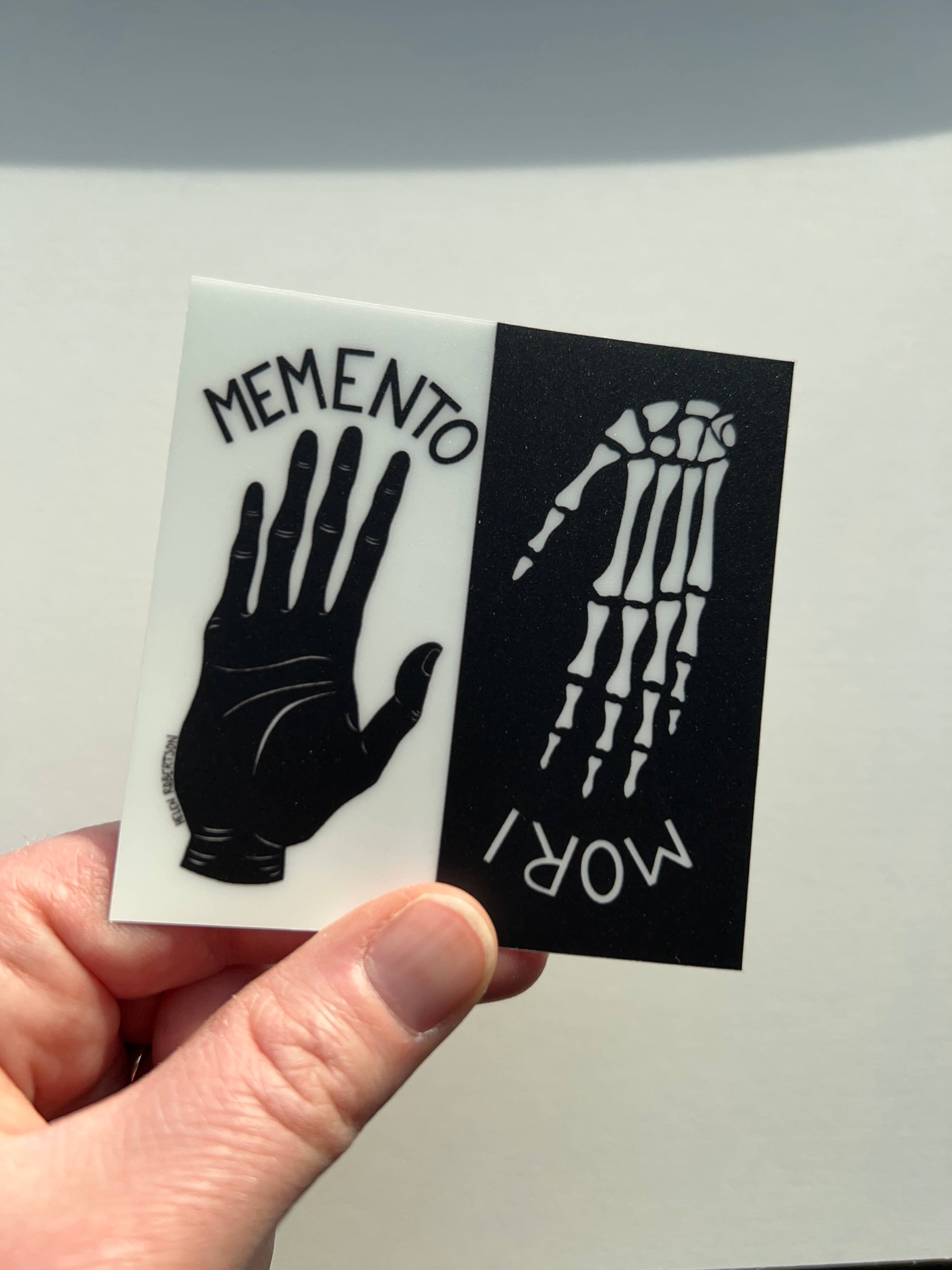 Seven Herons Studio - Wholesale Sticker - Memento Mori Glow in the Dark Sticker3