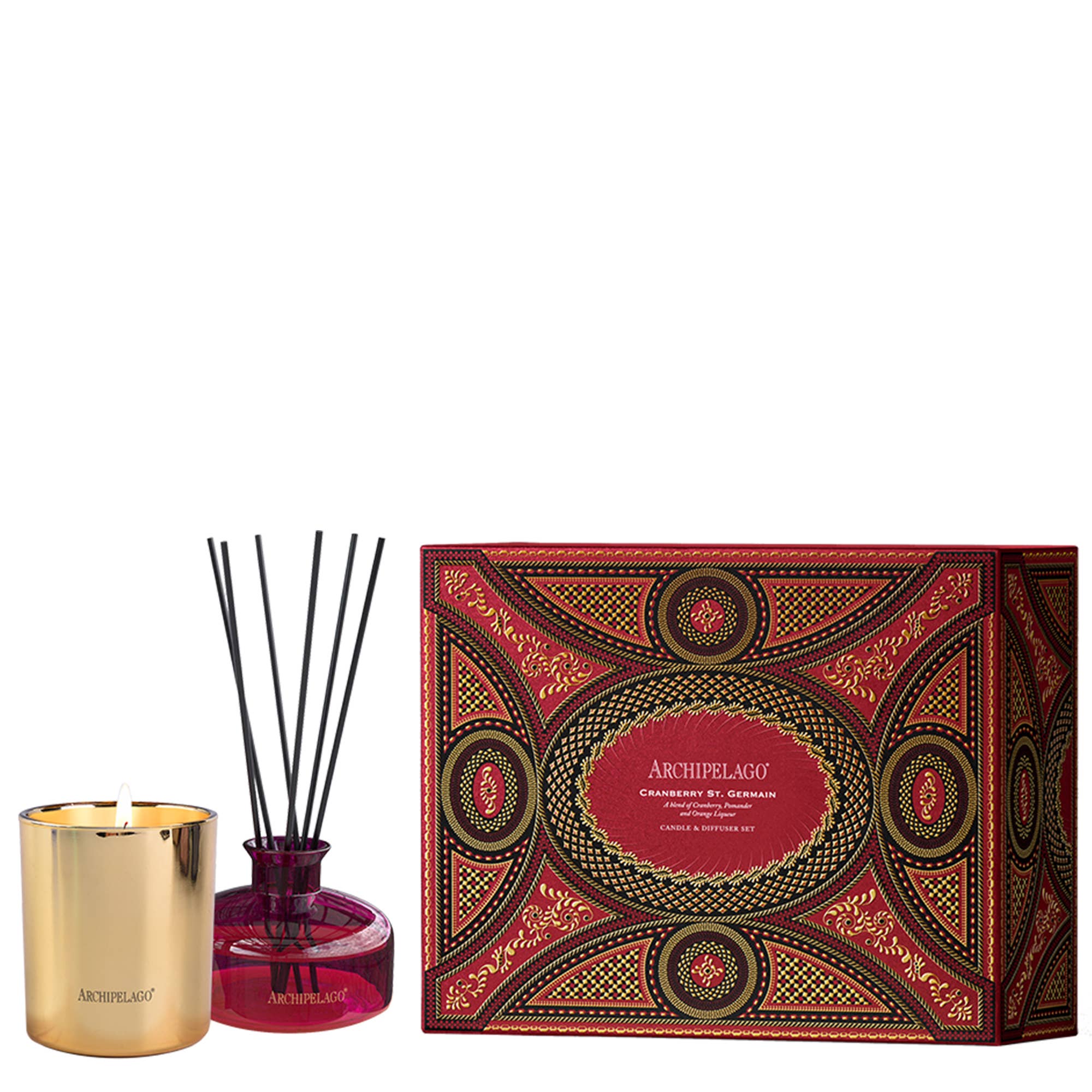 Archipelago Fragrences - Wholesale Gift Bag Set/Pack - Cranberry St. Germain Gift Set0