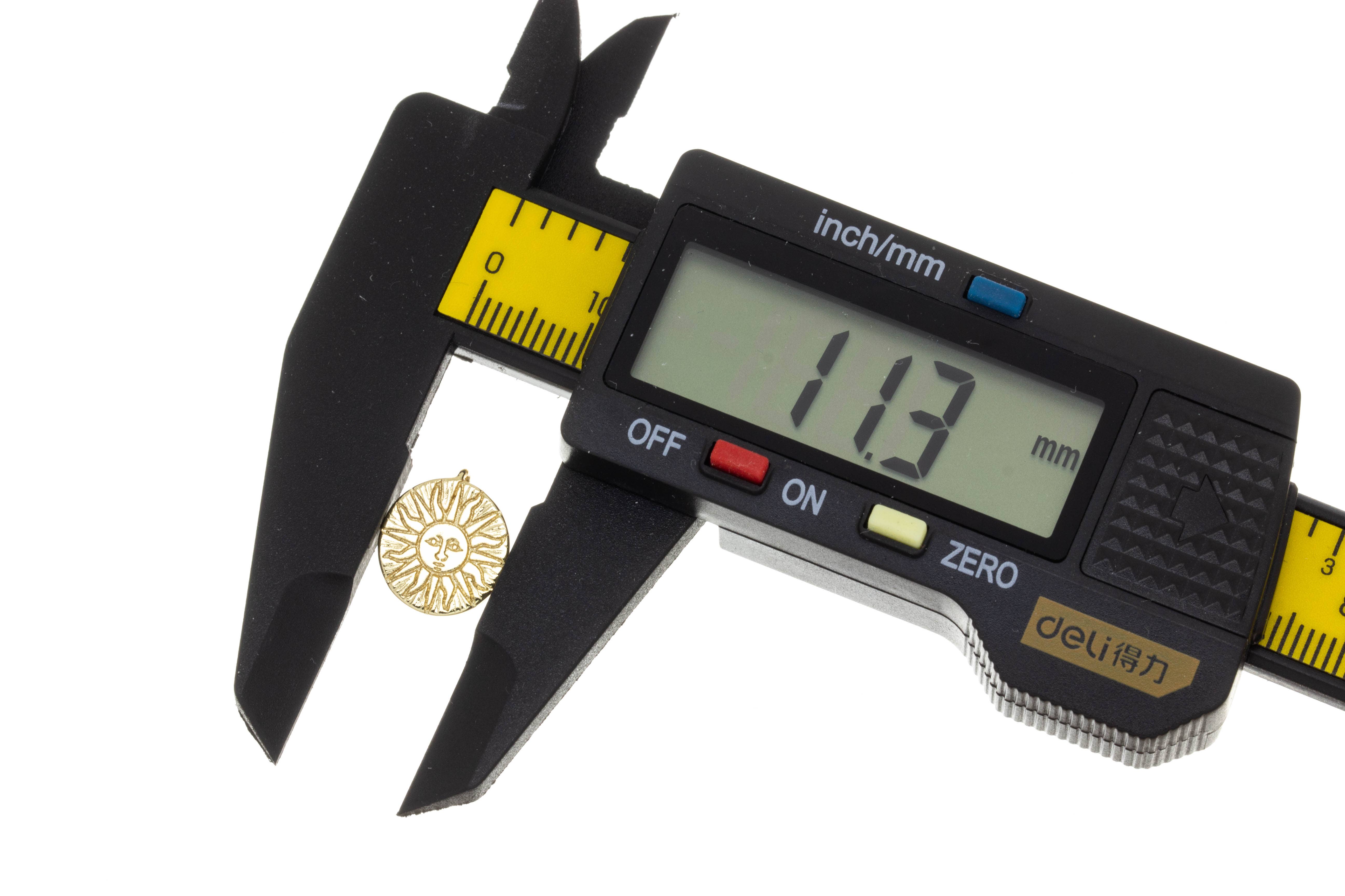 Or Pendentif Collier Charm Tournesol Motif Or, CPG8467 en vente sur Faire7