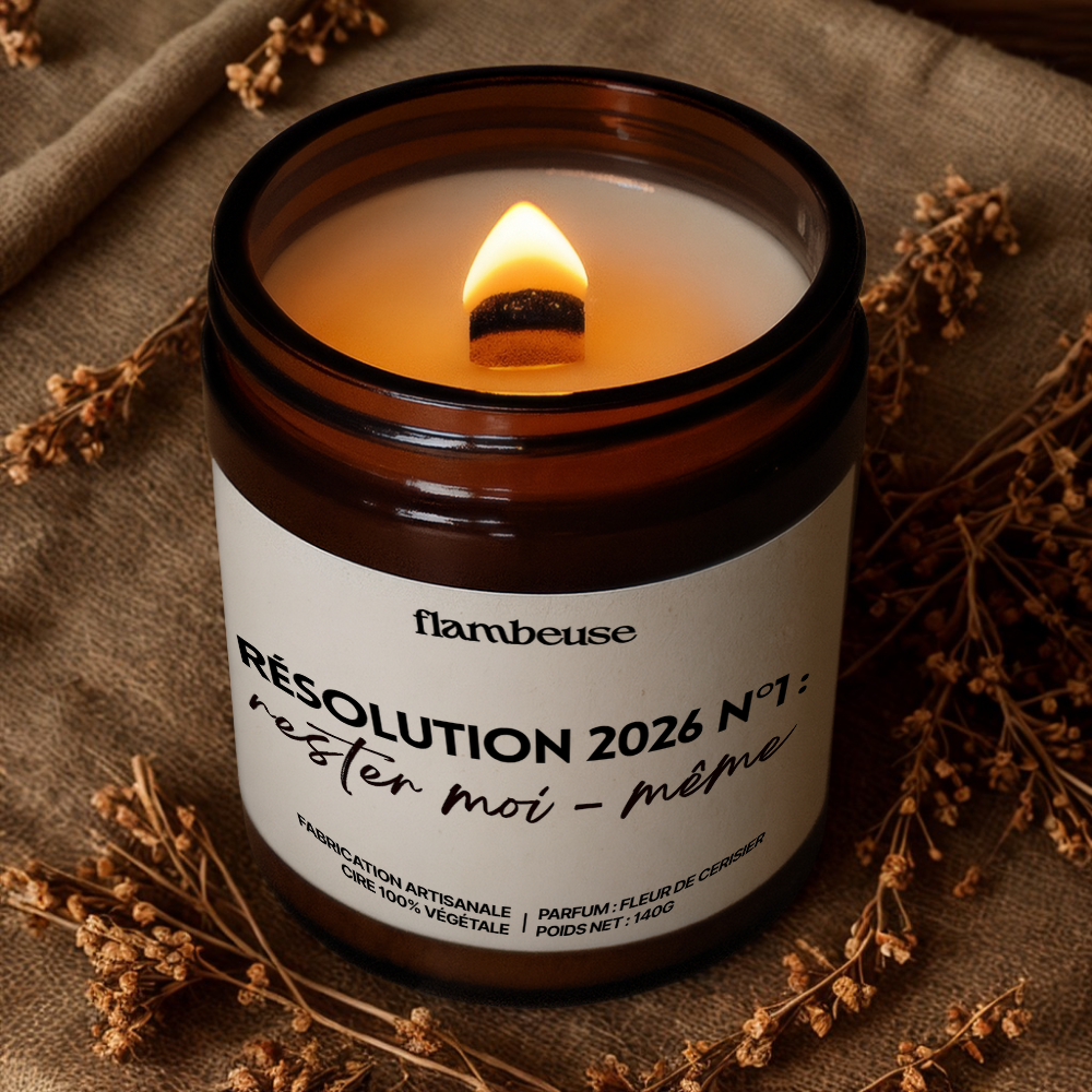 Flambeuse - Wholesale Jar/Filled Candle - Scented candle "Resolution 2026 No. 1: Stay Myself"1