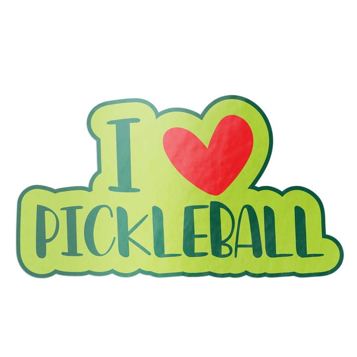 Barrel Down South - Wholesale Sticker - I Love Pickleball Pickleball Sticker