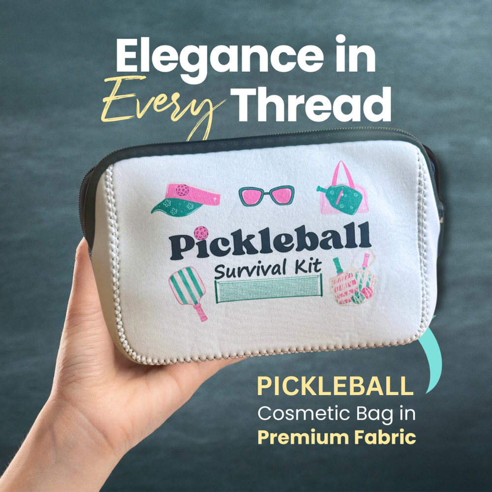 Born to Rally - Vendita all'ingrosso Borsa per trucchi/cosmetici - Borsa Cosmetica Sopravvivenza Pickleball2