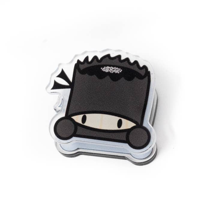 Ninja - Clip en acrylique pour la vente par Wonton In A Million
