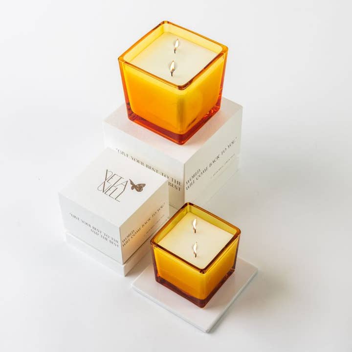 Veta Nell - Wholesale Jar/Filled Candle - SUNSHOWER NO. 10 Candle | Lux Box | Coco Wax | Essential Oil3