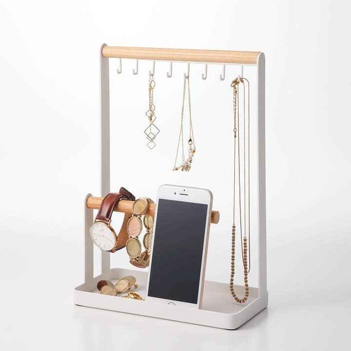 Yamazaki Home - Wholesale Jewelry Stand & Display - Tosca Jewelry + Accessory Display - Steel + Wood1