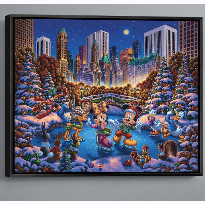 Disney Mickey et ses amis patinant sur toile tendue pour la vente par Art Brand Studios