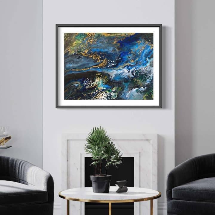 Golden Bay - Original Abstract Art (60cm x 80cm) for wholesale by Jays Acrylics