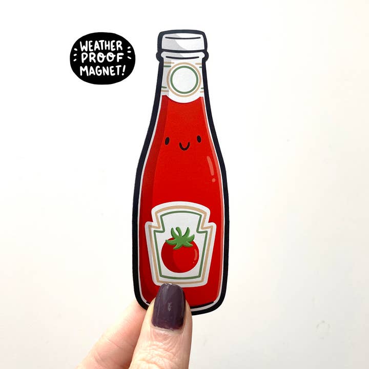 Ketchup väderbeständig magnet för wholesale av Shop Emily M