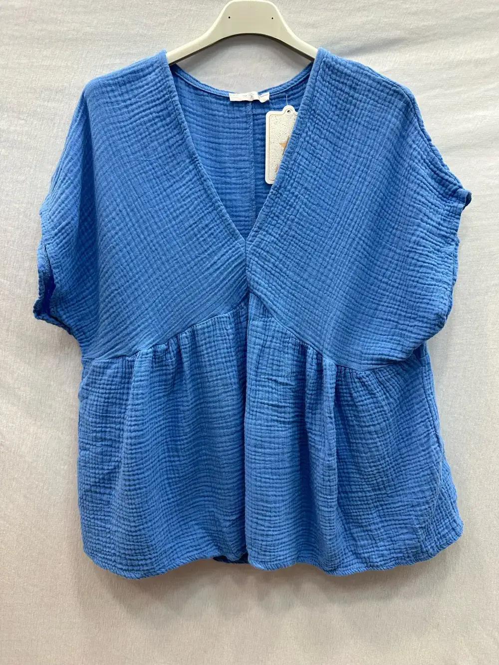 Mimi & Gogo - Wholesale Blouse - Women's - Cotton Gauze Blouse @5234-HGazeV2
