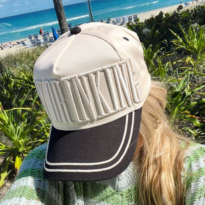 KENZKUSTOMZ - Wholesale Trucker Hat - Women's - Day Drinking - Black Vintage Trucker Hat