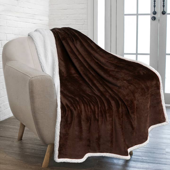 Pavilia - Vendita all'ingrosso Plaid - Coperta in pile Sherpa Premium