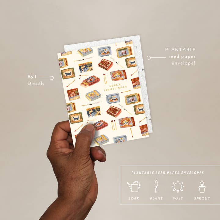 Seedlings - Wholesale Anniversary Card - Matchbooks - Anniversary Card1