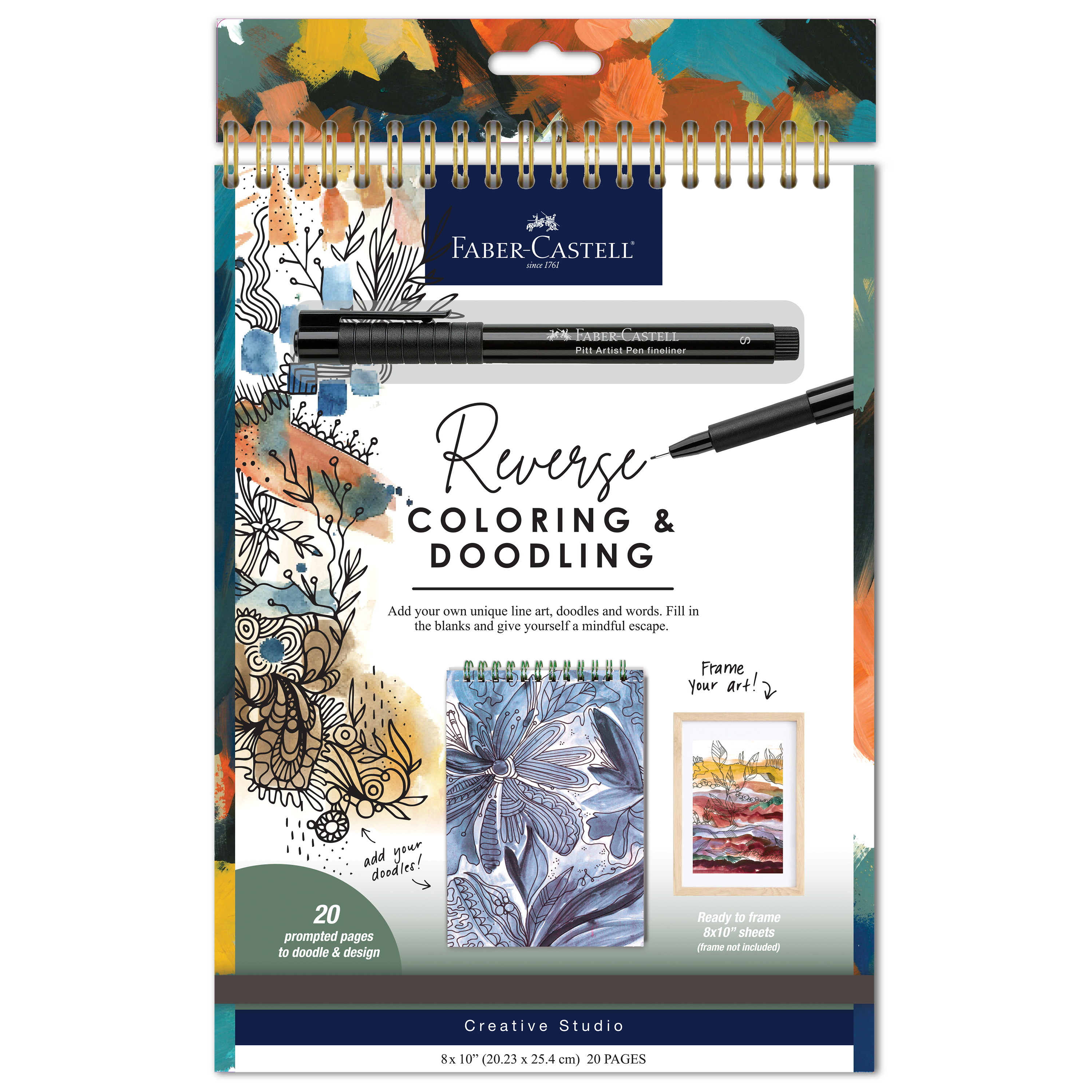 Faber-Castell / Creativity for Kids - Wholesale Coloring Book - Adult - Reverse Coloring and Doodling Book2