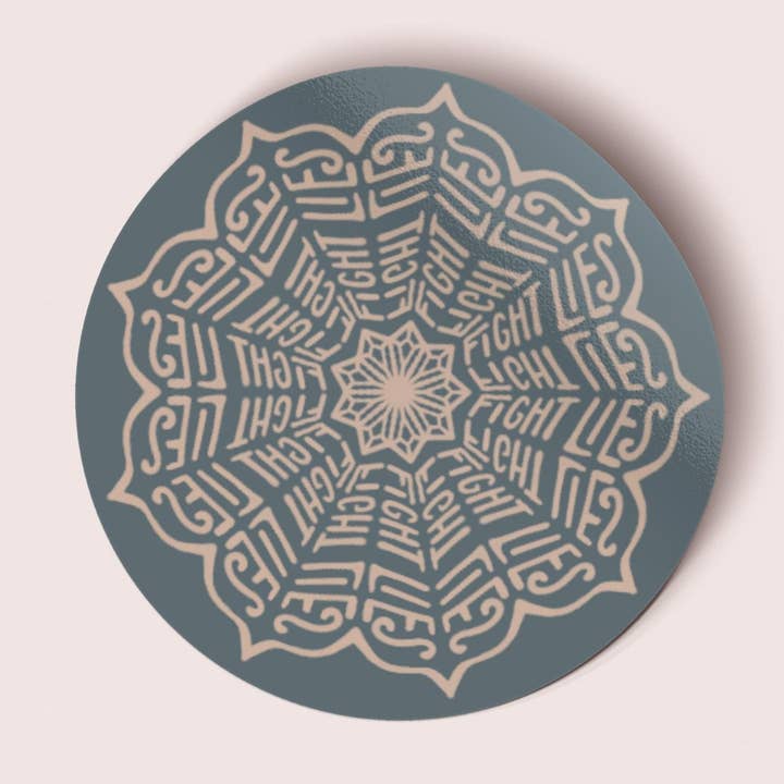 Autocolante Vinil Radial Luta Mentiras por atacado de Pink Salt Riot