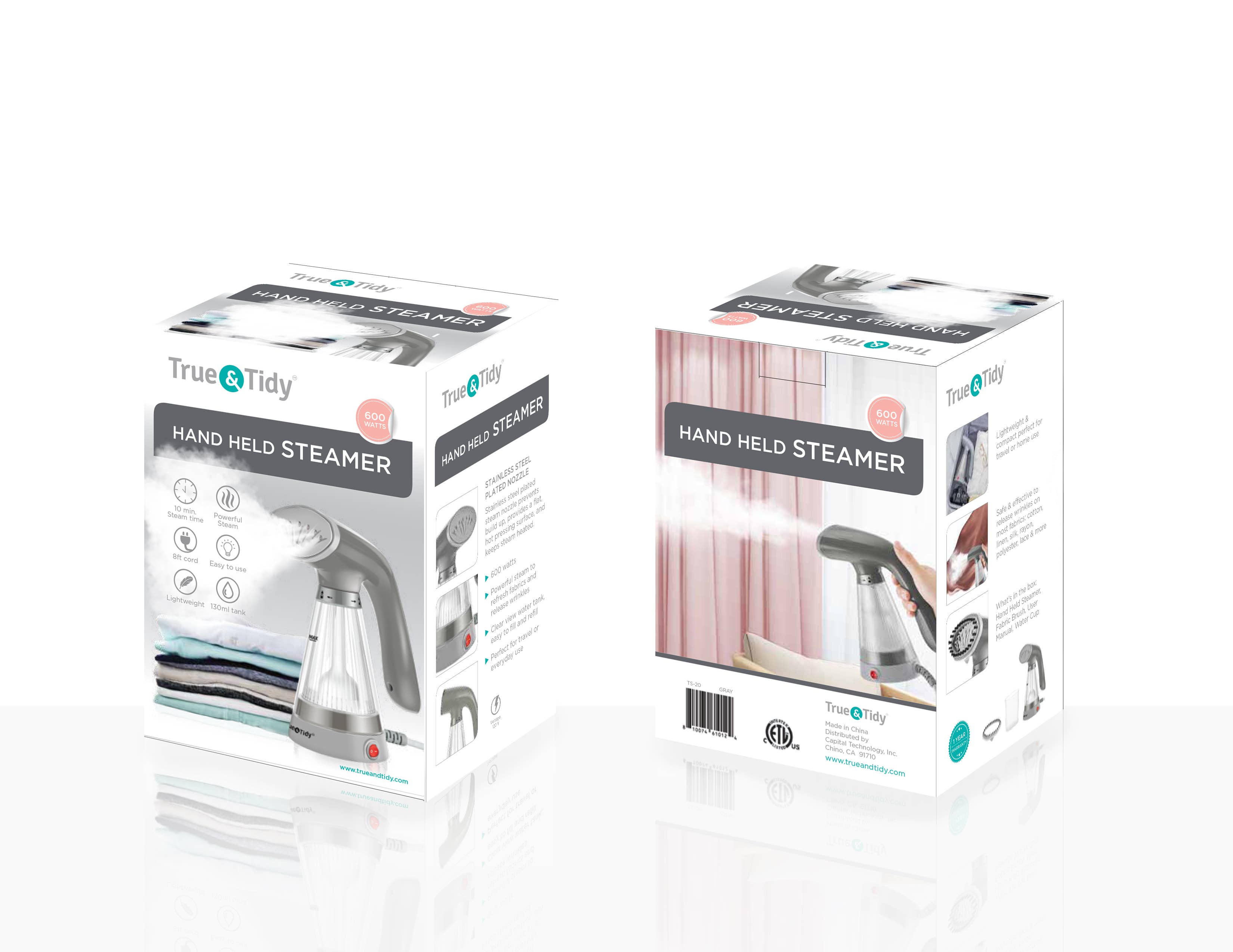 True & Tidy - Vente Défroisseur à vapeur pour vêtements - Vapeur à main à vapeur bien rangé13