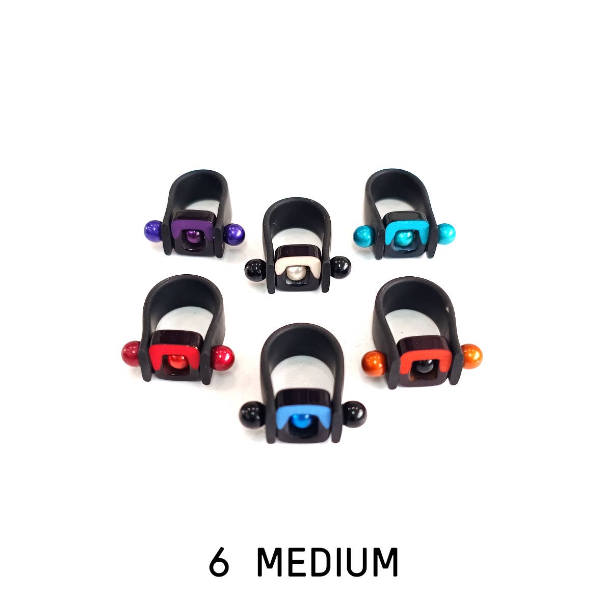 ALEX+SVET - Vente Anneau/bague à empiler - LUXOR | lot de 6 bagues en résine | PRIX BAS3