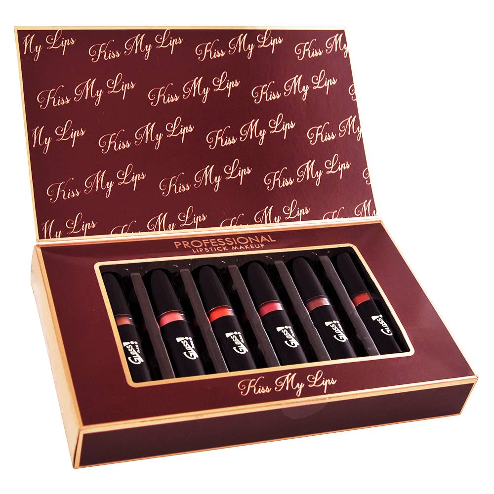 UBM - Wholesale Lipstick Set - Kit of 6 matte lipsticks - Kiss Me Up Collection3