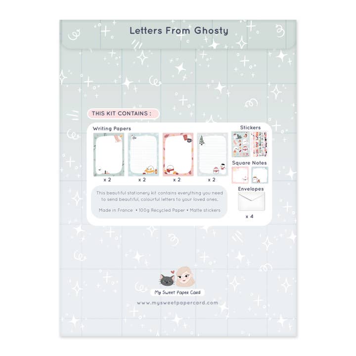 My Sweet Paper Card - Wholesale Stationery/notecard set - Ghosty Stationery - Letter Writing Set1