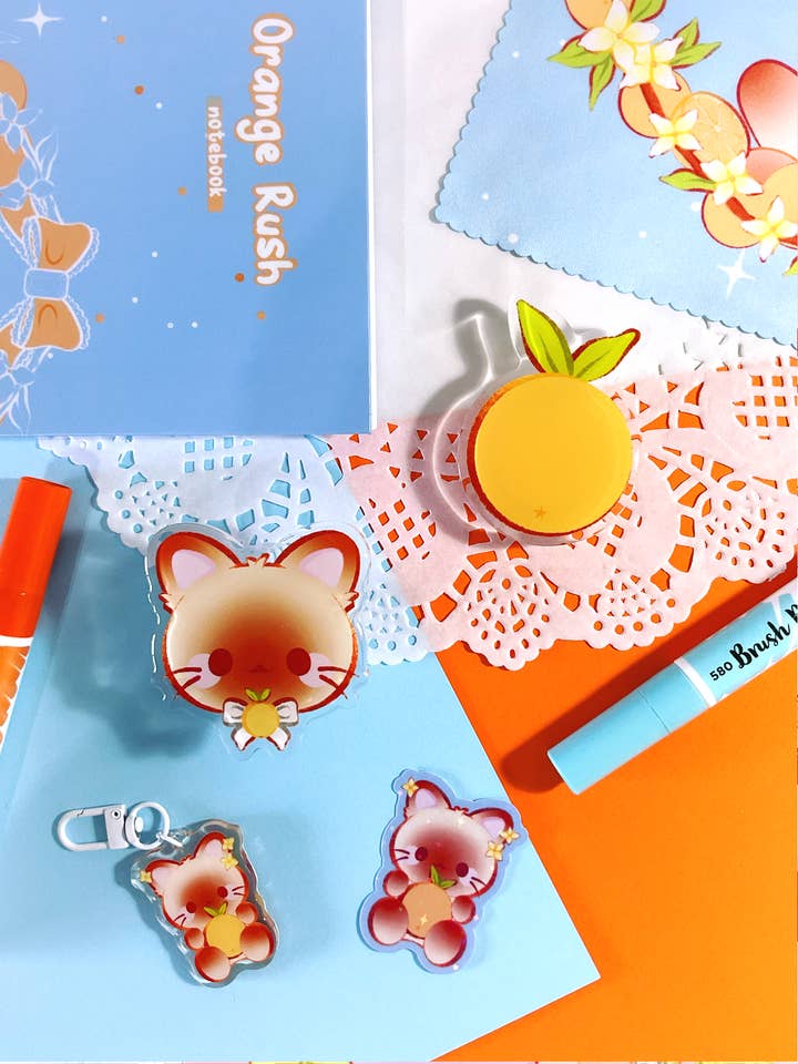 Orange Rush Telefon Greb for engroshandel hos BunnieBuns Studios