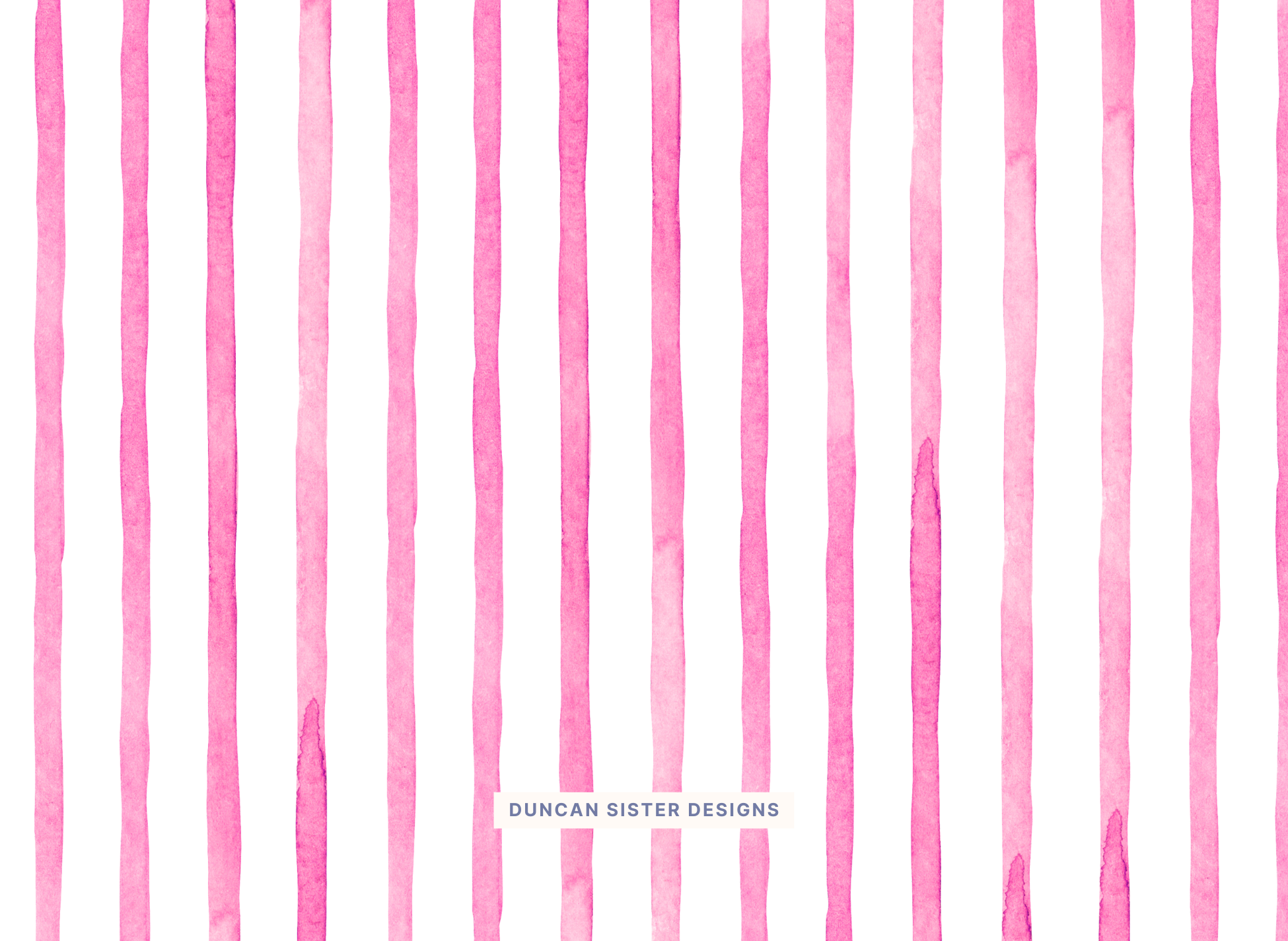 Duncan Sister Designs - Wholesale Stationery/Notecard Set - Spring Stripe Preppy Notecards – Set of 8, USA Made2
