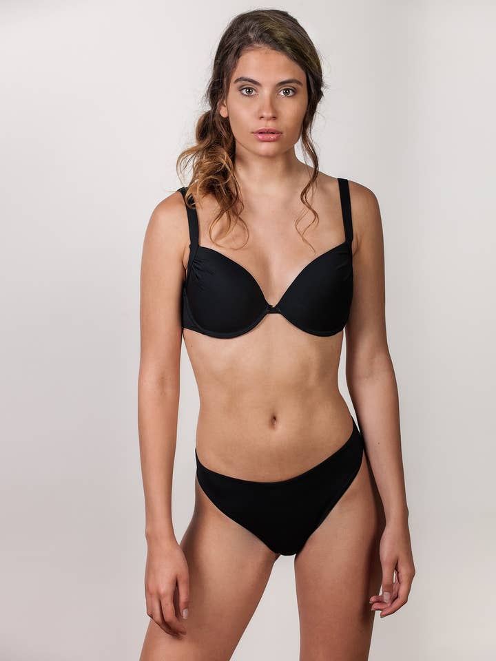 Zanzibar black push up bra for wholesale by UONDI