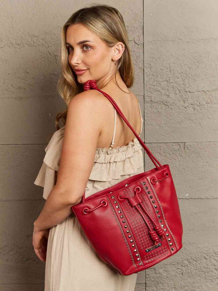 Amy Studded Bucket Bag for wholesale by Fashion Quality Boutik