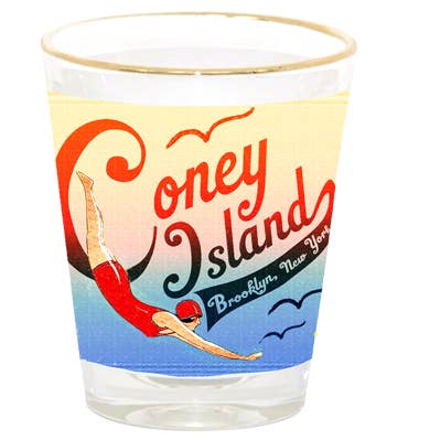 Vaso de chupito de Coney Island Swimmer para venta al por mayor de Happy Place by Lola Star