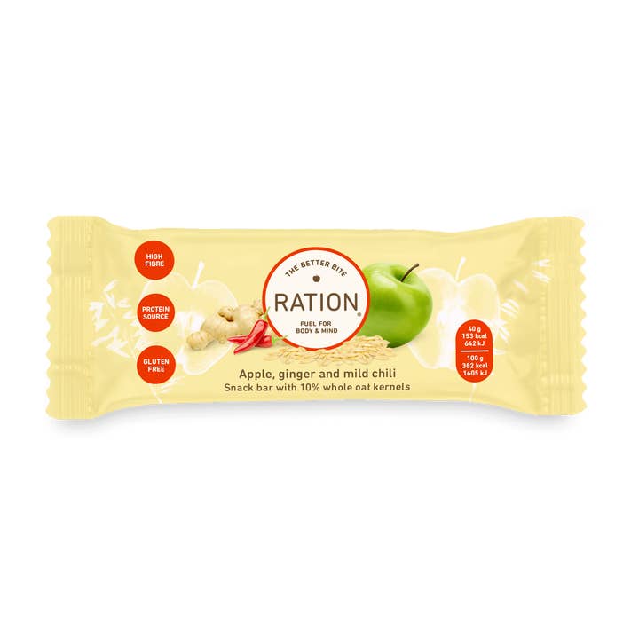 Ration - Wholesale Snack Bar - Ginger & mild Chili - GB/US/FI1