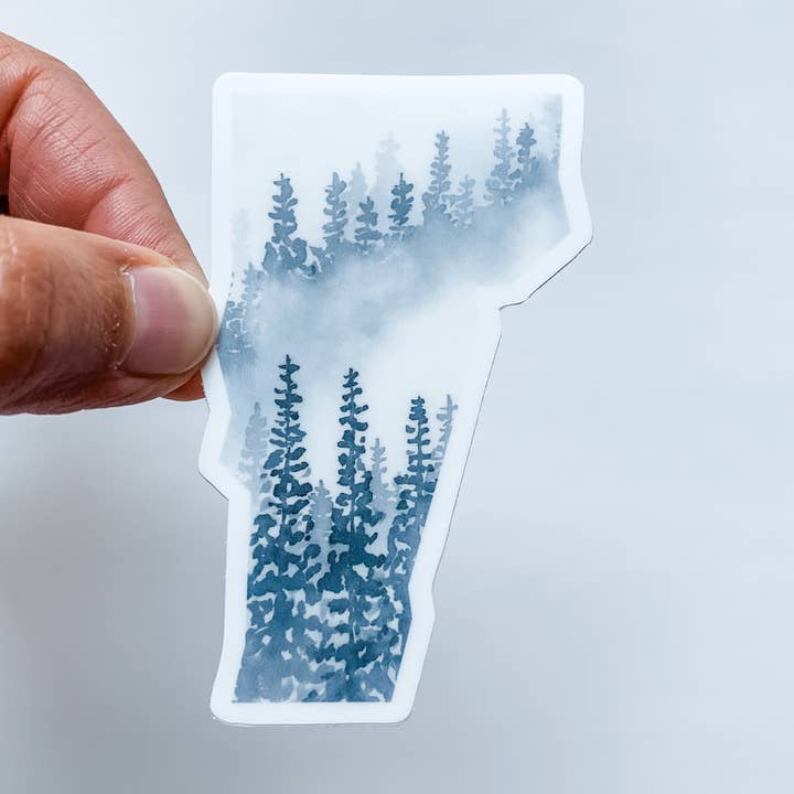 Adhesivo decorativo de estado gris del bosque de Vermont para venta al por mayor de Wildflower Paper Company