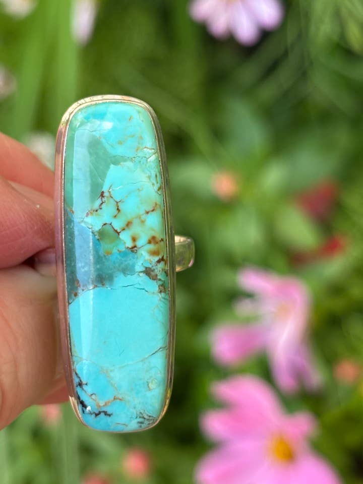 Turquoise Ring size 8 for wholesale by Wild Peonies Xo