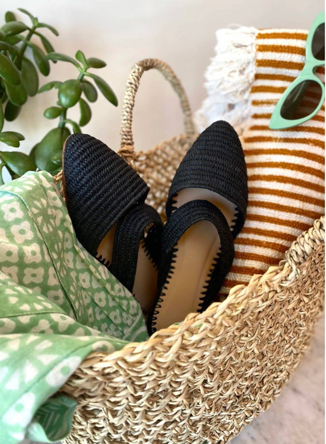 HandmadeBestSeller - Wholesale Sandals - Women's - Raffia Sandals, Raffia Mules, Slippers Raffia For Women3