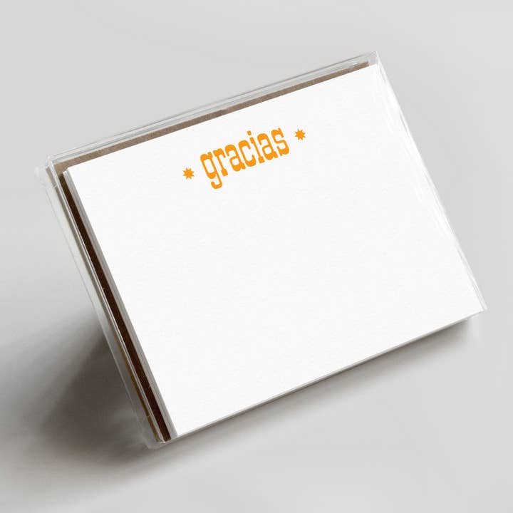 Gracias Flat Note Boxed Set (White) for wholesale by Hammerpress