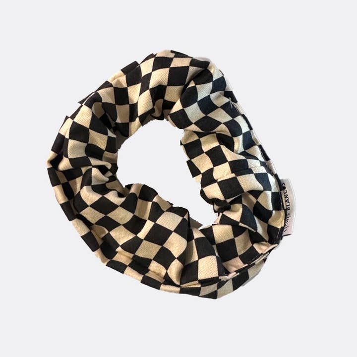 CHECKERED SCRUNCHIE for wholesale by LICHIS BLANCOS