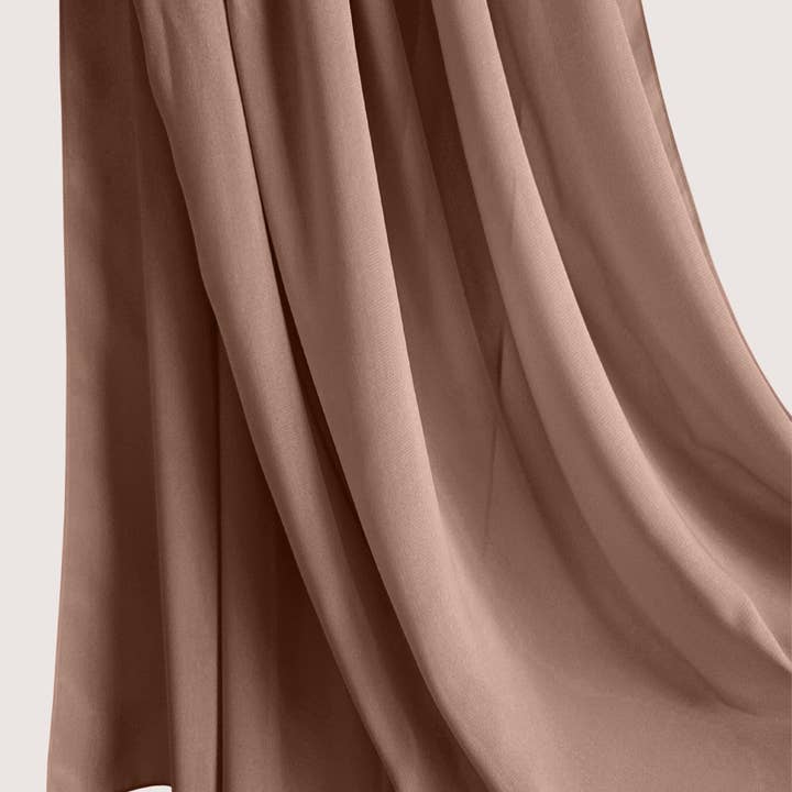 MY LITTLE JUBBA – wholesale Hijab – Women’s – Premium Latte Chiffon Hijab Scarf2