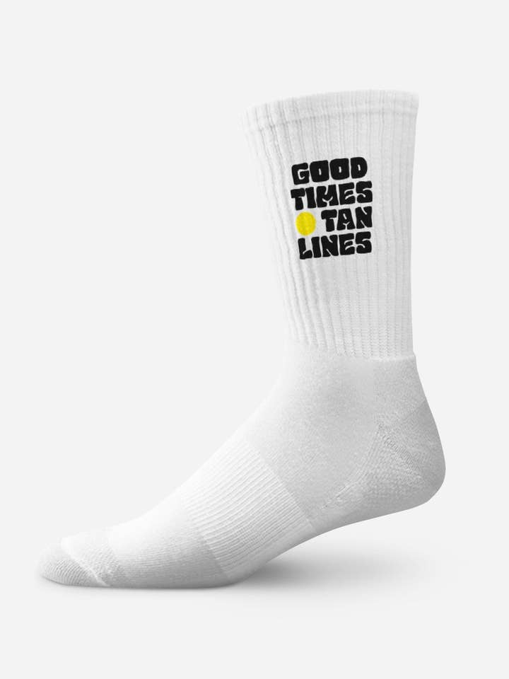 Calzini retrò Good Times Tan Lines per la vendita all'ingrosso da parte di Çois Cycling Legacy
