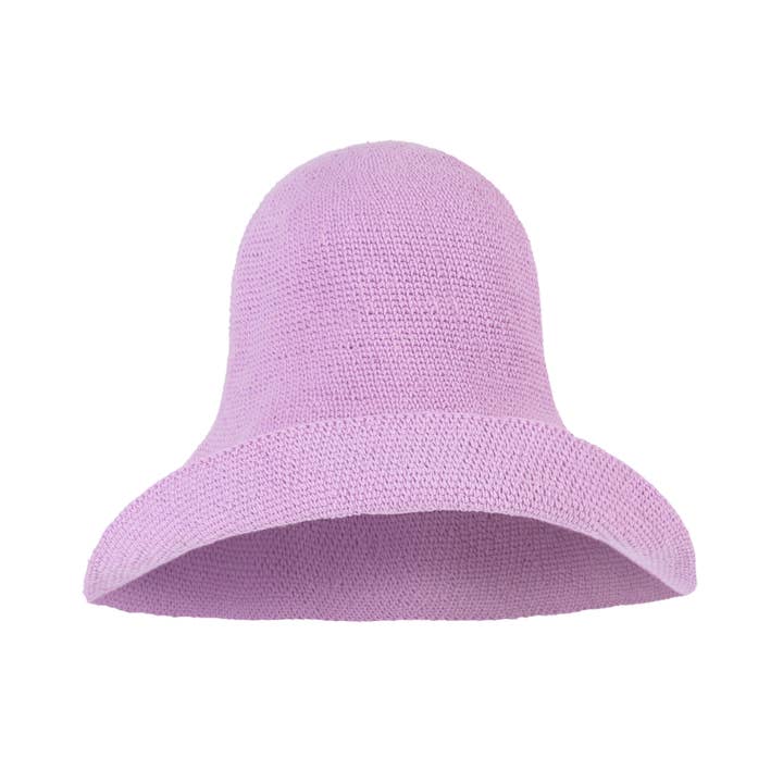 Brunna Co – wholesale Stråhatt – Dam – BLOOM Virkad solhatt, i lila lila