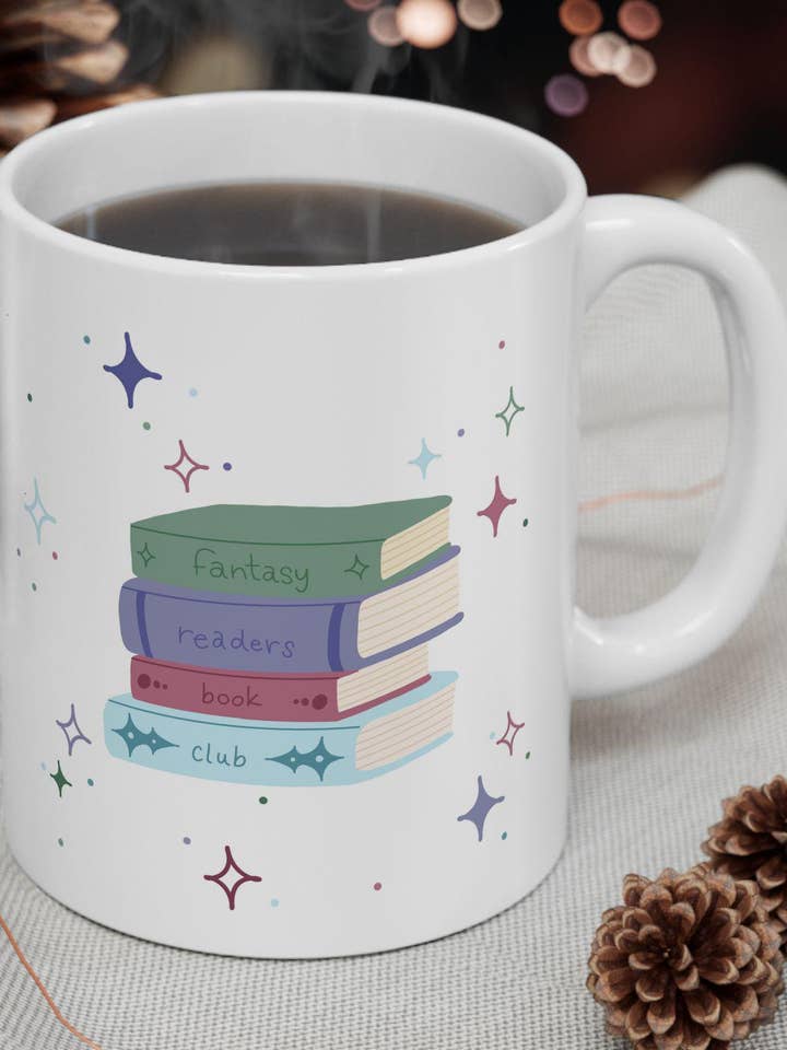 Fantasy Readers Bokklubb Mugg för wholesale av Live Inside Pages Shop