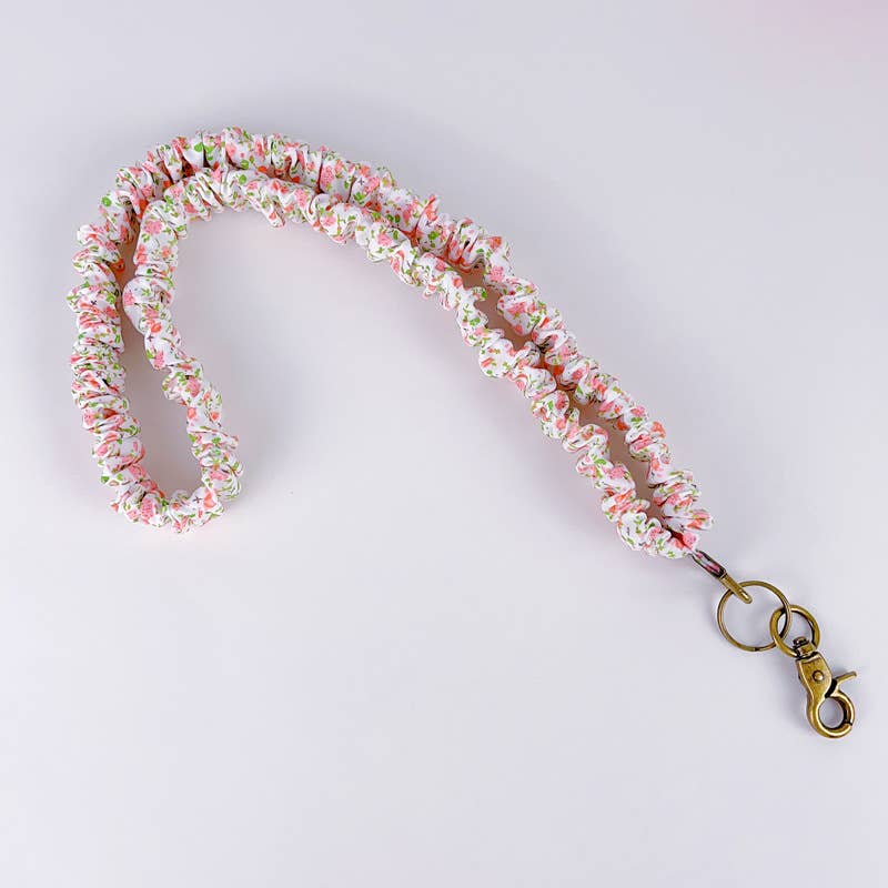 MKS America - Wholesale Lanyard - Women's - Floral Print & Plain Color Lanyard2