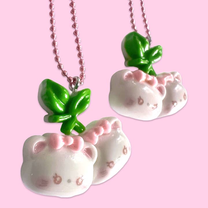 Pop Cutie Accessories & Gifts - Wholesale Kids Necklace - Kids - Berry Bestie Bears Necklace I Charm Necklace I Handmade 5