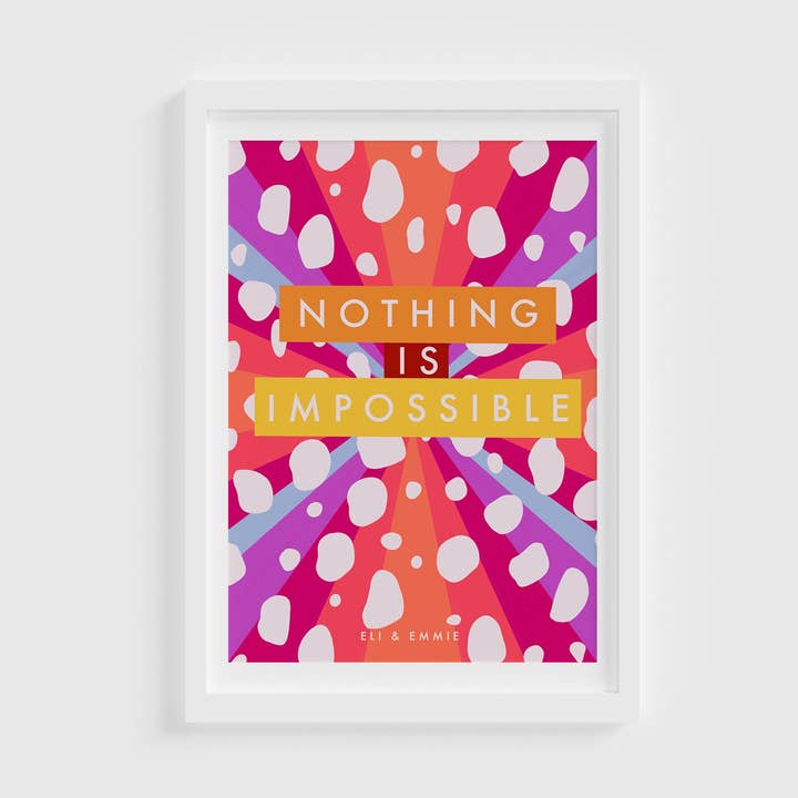 Nothing is impossible/ Children’s Room Print/ för wholesale av Eli & Emmie