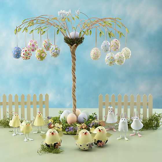 Patience Brewster by MacKenzie-Childs - Wholesale Decorative Tabletop Object - Patience Brewster Bright Floral Eggs, Set of 6