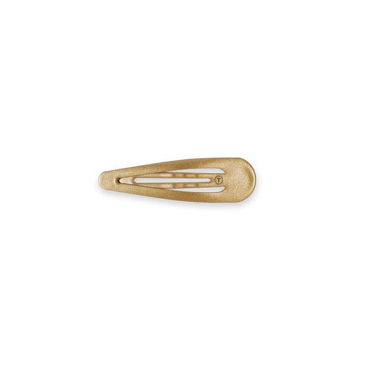 TELETIES - Wholesale Hair Clip - Women's - Snap Clip | Gold | 6 Count