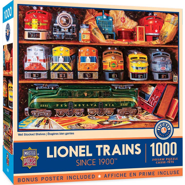Lionel Trains - Well Stocked Shelves 1000 Piece Puzzle for wholesale by Masterpieces Puzzles