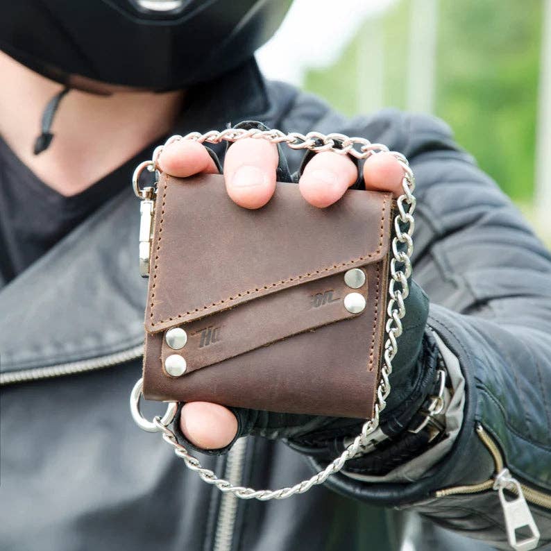 RIDL – wholesale Wallet – Unisex – RIDL Biker Chain Leather Wallet4